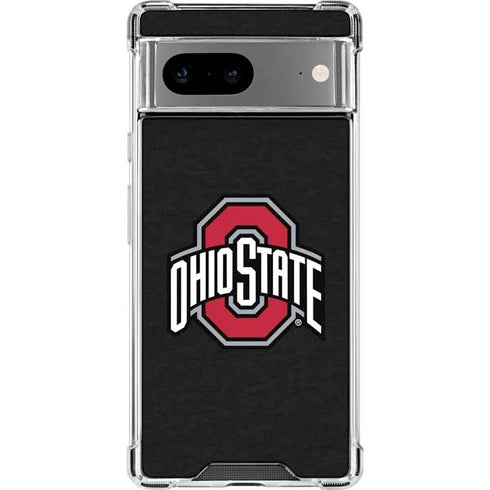 Ohio State University OSU Buckeyes Black Google Pixel 7a Clear Case